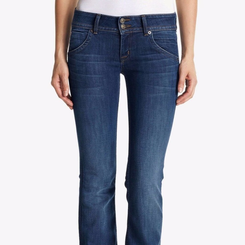 Hudson Dark Blue Double Buttons Jeans